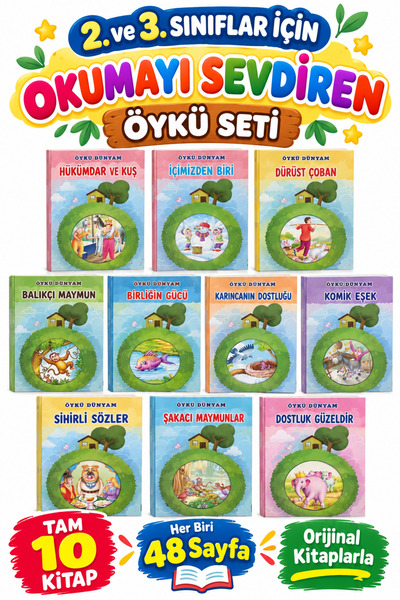 GÖNÜL YAYINCILIK Adventure Story Book Set for Grades 2 and 3 That Makes Readi...