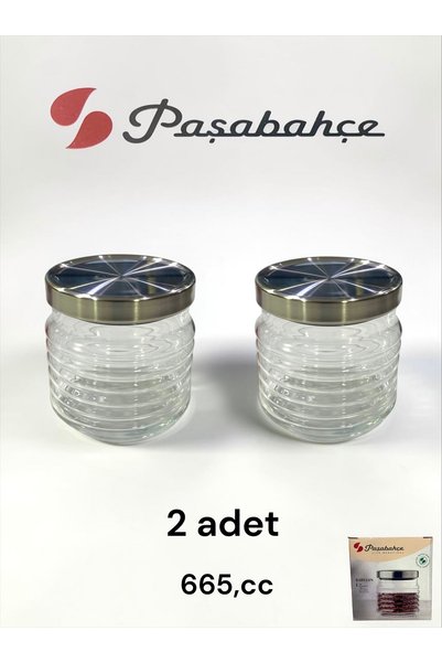 MOOD CLASS Vacuum Lid Glass Jar 2 Pieces 665,Cc