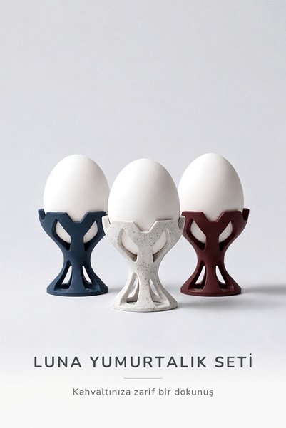 Noldor Crown egg cup boiled egg container (3-pack) - mixed colors