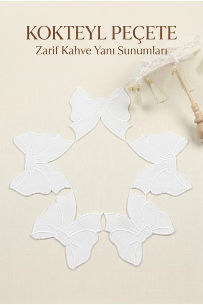 ZORENSA Set of 6 Coffee Side Presentation Napkins - Stylish Cocktail Napkins ...