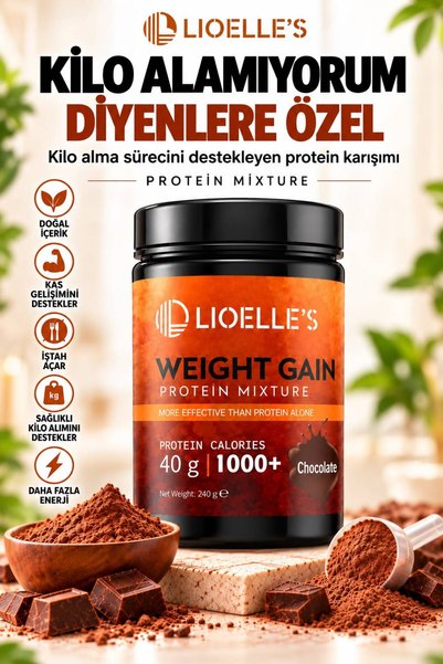 Lioelles Protein toz Kakao Aromali - Besin Destekleyici Protein Tozu