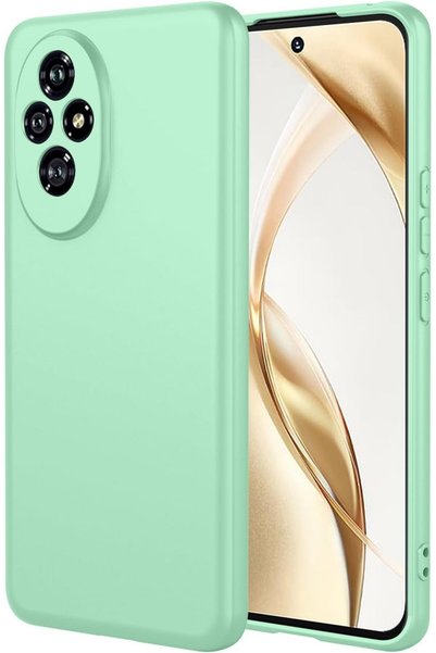 Aiyando Husa pentru Honor 200 Pro Liquid Silicone subtire captusita cu microf...
