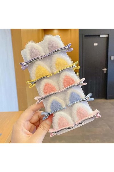 GENERAL Cute Hair Clips for Girls from Tzowq, Cat Ear Design, Hair Accessorie...