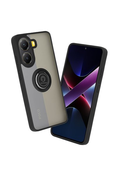 Aiyando Husa de protectie pentru Poco X7 Pro premium cu inel stand rotativ su...