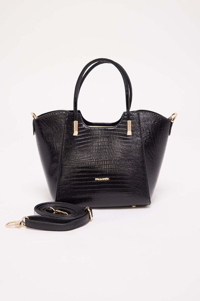 PAULMARK Women's Crocodile Pattern Hand and Shoulder Bag