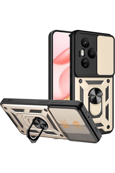Aiyando Husa pentru Honor 400 Pro Ring Armor Kickstand Tough Rugged Cover cu ...