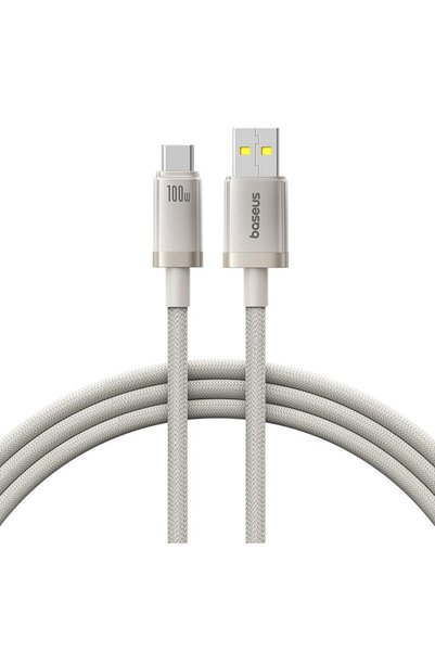 Aiyando Cablu USB Type-C 100W 1m - Baseus Titanium - Argintiu