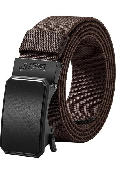 GENERAL LionVII Ratchet Elastic Stretch Belts, 1 3/8" Slide Belt for Men with...