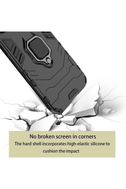 Aiyando Husa pentru Honor 90 Ring Armor Kickstand Tough Rugged Cover, Aiyando...