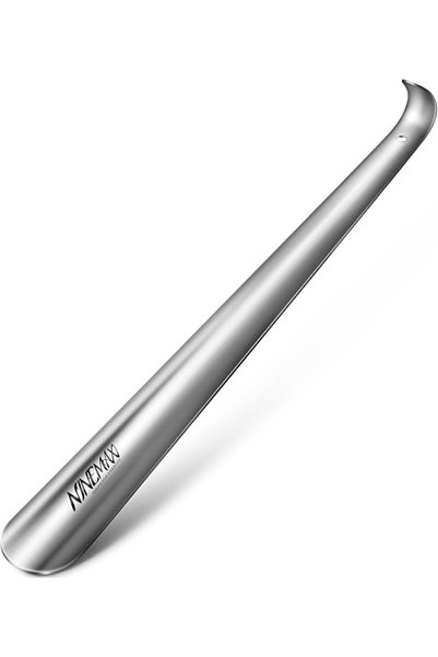 GENERAL NINEMAX ملعقة أحذية معدنية، ملعقة أحذية طويلة 42 سم، ملعقة أحذية قصير...