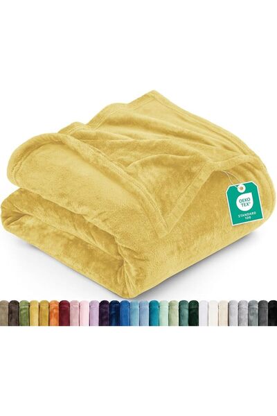 Utopia Bedding UB2768 Fleece Blanket King Size Ivory 300GSM Luxury Fuzzy Soft...