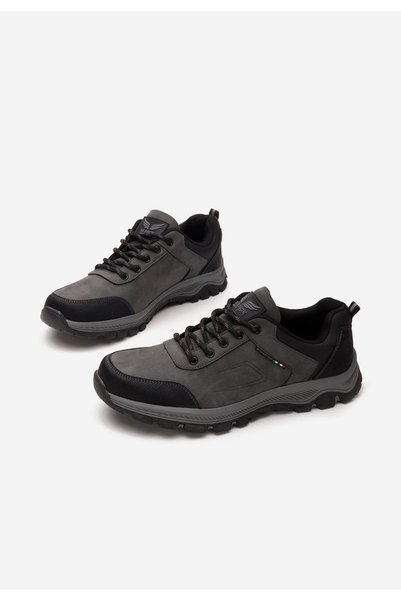 B T Shoes Vadis ανδρικά καθημερινά παπούτσια γκρι
