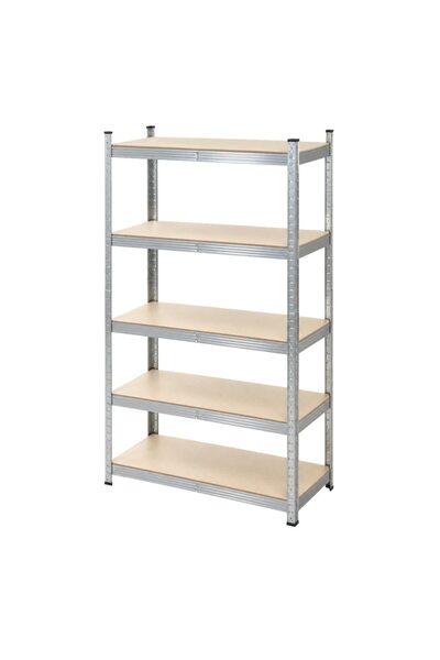 FONIX Metal Shelf for Storage and Organization, 5 Levels, Maximum Capacity 11...