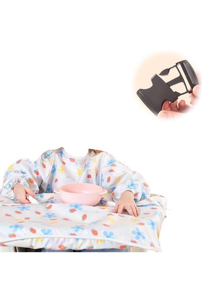 Hepiide مريلة للأطفال، مريلة تغطي كامل الجسم أثناء تناول الطعام، مناسبة للأطف...