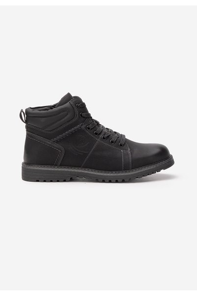 B T Shoes Ανδρικά μαύρα μποτάκια Ploppo