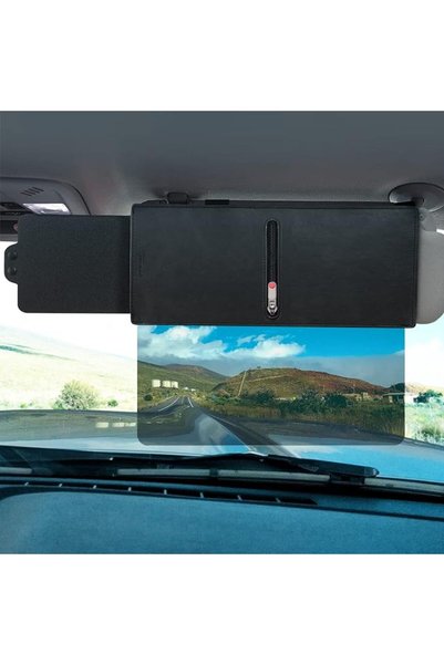 GENERAL Veharvim Sun Visor Extender for Car (Zipper Slider& Prevents Fingerpr...