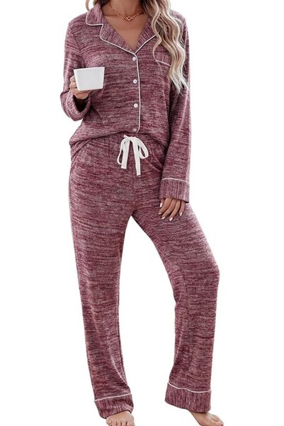 GENERAL Leikar womens Button Up Pajamas for Women Button Up Pajamas for Women