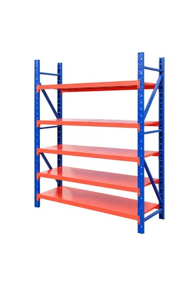 FONIX Metal Shelf for Storage and Organization, 5 Levels, Maximum Capacity 14...