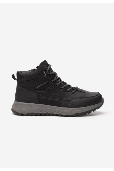 B T Shoes Ανδρικές μαύρες μπότες Μέλβιν