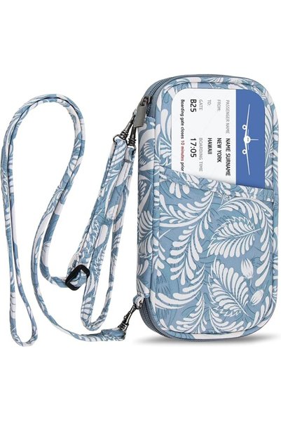 jiemei RFID Family Passport Wallet Holder Waterproof, Travel Document Organiz...