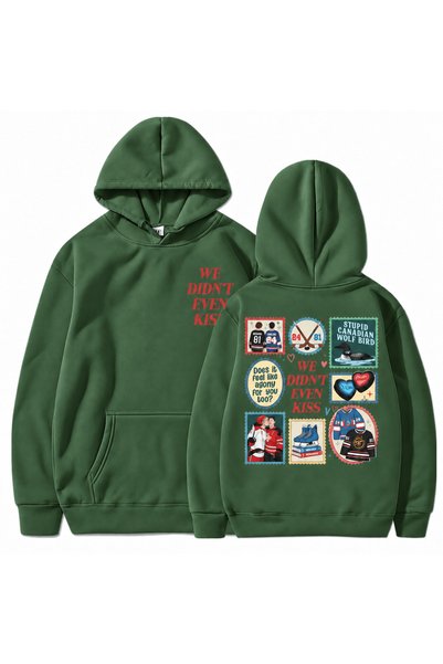 Vordevia Heated Rivalry Printed Cotton 3 Thread Threaded Oversize Sweatshirt