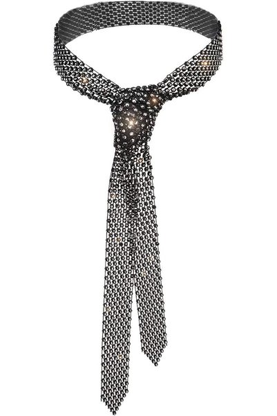 ASKIND Rhinestone Neck Tie Gift for Women (Black)