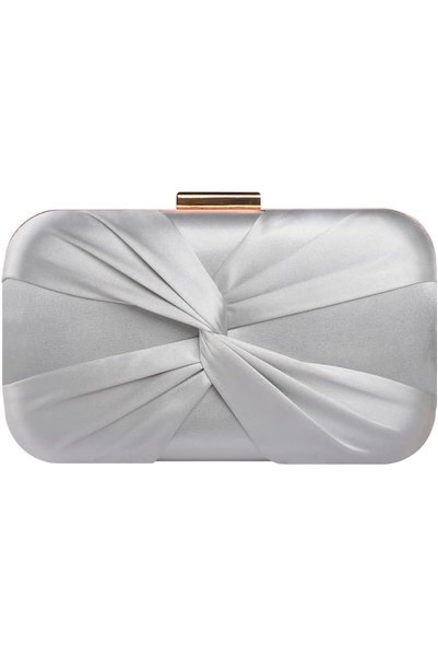 GENERAL Pleated Satin Clutch Purse For Women Wedding Bridal Clutch Bag Prom P...