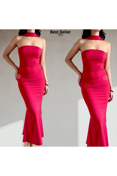 ZEINA BEAUTY Zeinab dress with scarf high quality womenswear