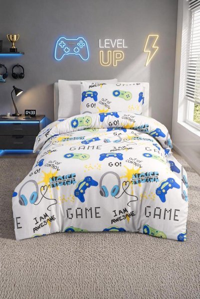 ozlıkaa Single-Player Game-Themed Bedding Set