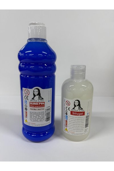Südor Mona Lisa Slime Yapıştırıcısı 500ml Fosforlu Mavi Slime Jeli ve Sıvı Bo...