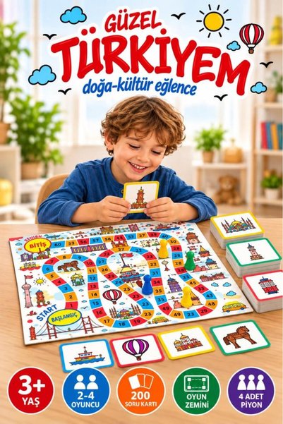 Tıfıl Toys Beautiful Turkey Turkey Culture and Geography Knowledge Quiz 200 C...