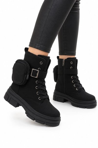 Jagulep Children's Anti-Slip Sole Cold-Resistant Boots with Side Wallet Pocke...