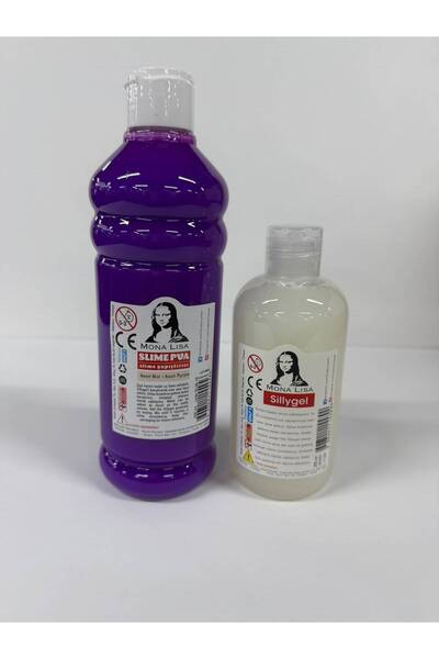 Südor Mona Lisa Slime Yapıştırıcısı 500ml Fosforlu Mor Slime Jeli ve Sıvı Bor...