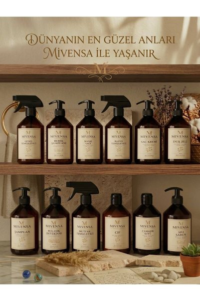 Mivensa Amber Cam Görünümlü 12'li Plastik Şişe Full Set Boş Şişe 500 Ml