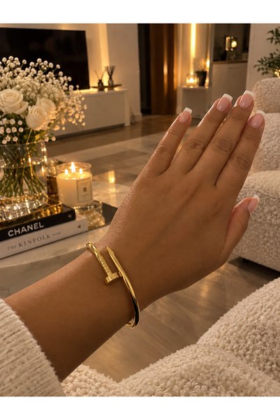 PAMİR Gold Nails Bracelet Crtr