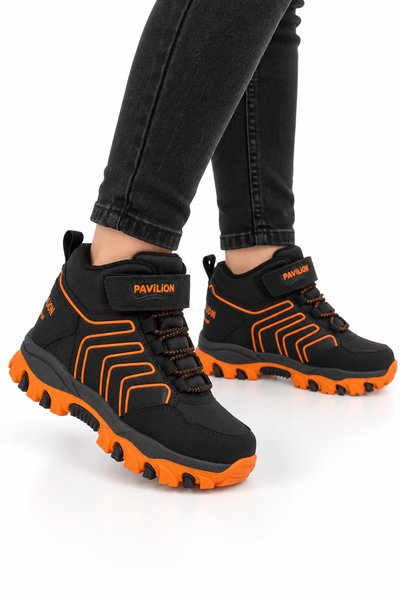 Jagulep Cizme pentru copii cu velcro, rezistent la frig și la apă, NEGRU-PORT...