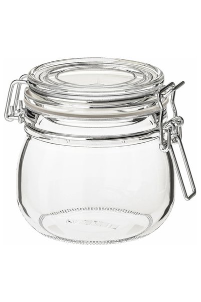 IKEA Glass Jar with Korken Lid, Glass, 0.5 Lt