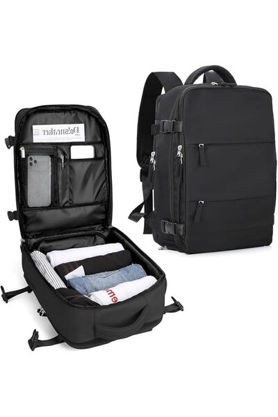 SZLX Vacuum Backpack with Pump Carry On Luggage Airline Approved Women Men