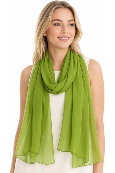 YOUR SMİLE for Women Lightweight Breathable Solid Color Soft Chiffon Long Fas...