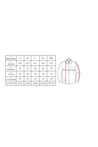 GÖMLEK GALERİSİ Men's Classic Wide Cut Long Sleeve Pocket Plain Cotton Shirt
