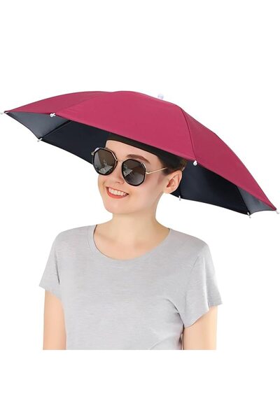 FONIX Ομπρέλα Κεφαλής - UmbrellaGo Ελεύθερα Χέρια, Πλήρης Ελευθερία, Ελαστικό...