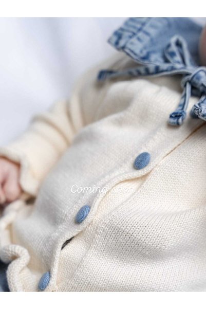 Nipperland Kız Bebek Hırkalı Denim Alt Üst Takım