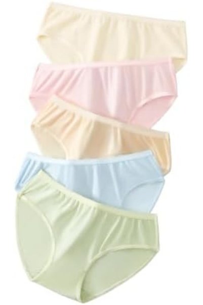 GENERAL Women's Disposable Underwear For Travel Colorful Cotton Panties Ladie...