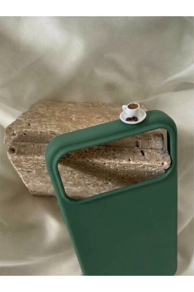 lotusbybuket iPhone 18Promax Chocolate Coffee Figured Inside Velvet Silicone Case