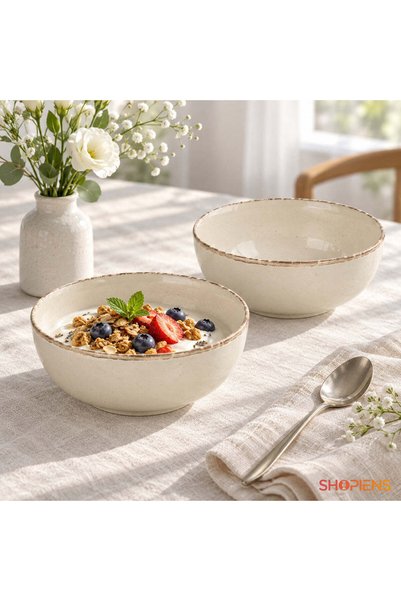 SHOPIENS Set 2 Boluri Pentru Mic Dejun 680 ml Shopiens®