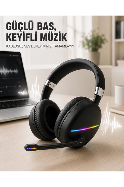 PlentifulRGB SİYAH KULAKLIK MAX-17