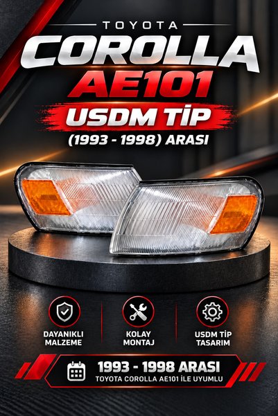 PEK-PA TOYOTA COROLLA AE101 USDM ÖN SİNYAL LAMBASI TAKIMI SAĞ+SOL