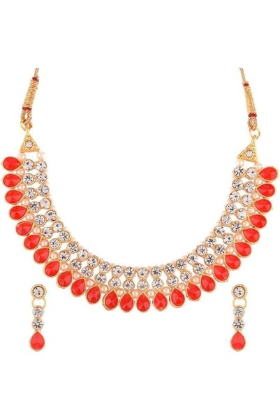 Efulgenz Crystal Choker Indian Jewelry Sets for Women Cubic Zirconia CZ Cryst...