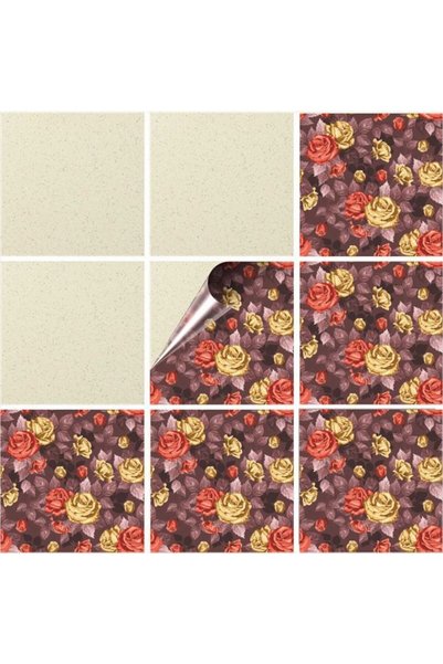 FONIX Set de 100 de autocolante decorative autoadezive pentru faianță sau per...