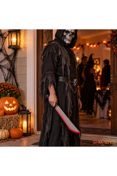 SHOPIENS Cutit Horror Cu Maner Craniu Plastic 41 cm Shopiens ®